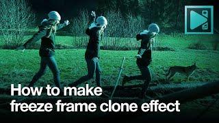 How to quickly make a freeze frame clone effect in VSDC Pro