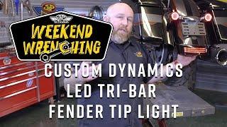 How To Install Custom Dynamics LED Tri Bar Fender Light : Late Model Harley Davidson Touring Bikes