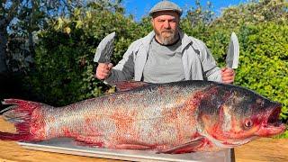 50 kg'lık Tuzun Altında Fırında Pişirilen Devasa Balık! Bu En Sıradışı Tarif