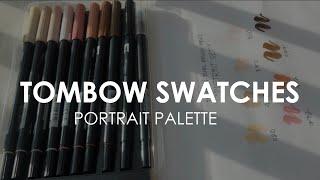 "Portrait Palette" Tombow Dual Brush Pen Swatches