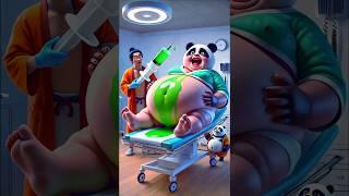 ️ Evolution of catapillar: Big panda admitted in hospital  6 #cat #cute #baby #shorts