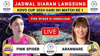 Jadwal Kovo Cup 2024 Hari Ini - Pink Spider vs Aranmare Yamagata - Jadwal kovo volleyball 2024