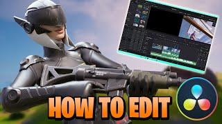 How to Edit a Fortnite Montage in Davinci Resolve - (Glow, Slow-Mo, Demon Face, Intro w/Text, etc.)