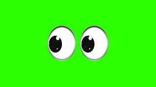 Cartoon Eyes #2 / Green Screen - Chroma Key