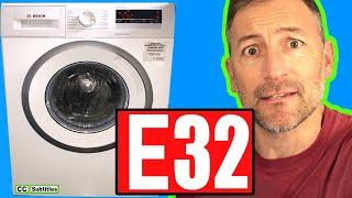 Washing Machine Error Code E32 Do not PANIC