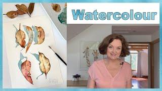Watercolour Leaves Study // Wet on Wet and Other Techniques Demonstrated 