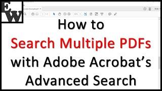How to Search Multiple PDFs with Adobe Acrobat’s Advanced Search