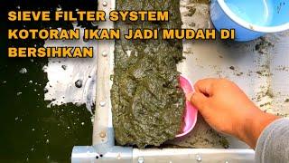 FILTER KOLAM TERBAIK DI DUNIA UNTUK MENYARING KOTORAN IKAN - SIEVE FILTER SYSTEM