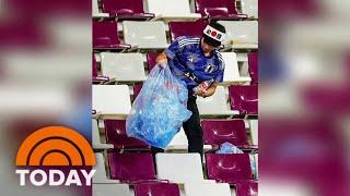 Japanese Soccer Fans Clean Stadium In Classy Post-Match Tradition