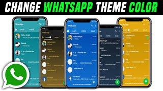 How To Change Official Whatsapp Theme Color - Without GB Whatsapp 2020 | Change Whatsapp Home Screen
