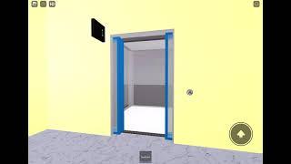 Playing Otis Elevators Game in Roblox