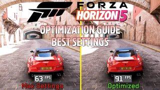 Forza Horizon 5 | OPTIMIZATION GUIDE | Every Setting Tested | Best Settings |