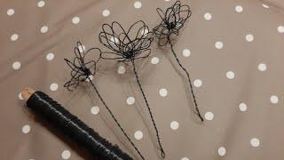 DIY Drahtblumen biegen #diy #wire #flowers #easy #quick #tutorial