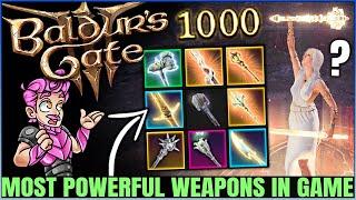 Baldur's Gate 3 - The Weapons That BREAK THE GAME - 10 Best MOST POWERFUL Weapon Gear Build Guide!