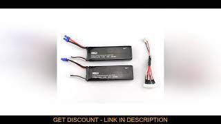 2 x 7.4V 10C 2700mAh Battery & 1 To 3 Charging Cable Set for Hubsan H501S X4 RC Quadcopter