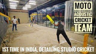 OUR 1ST CRICKET MATCH INSIDE DETAILING STUDIO | FUN AT WORK | SHUTTER DOWN MATCH