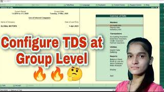 How to Configure TDS at Group level in tally ERP9. #Tally #tds  #tdsatGroupLevel#TDSentryinTally