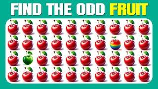 Find the ODD One Out - Fruit Edition | Easy, Medium, Hard - 30 Ultimate Levels| Quizzer Odin