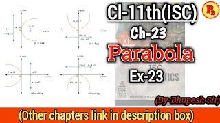 Parabola | Cl-11 | ISC | ex-23 & ncert important questions | @ProblemsBeater