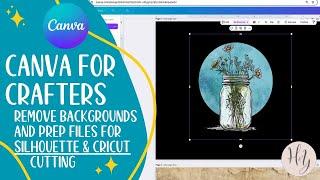 Canva for Crafters | Prepping kits and fussy cuts for cutting with a Silhouette or Cricut machine.