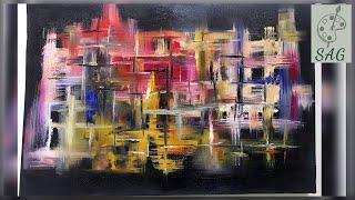 Abstract Art Oil Painting I How to Play with Colours I Seemi Art Gallery