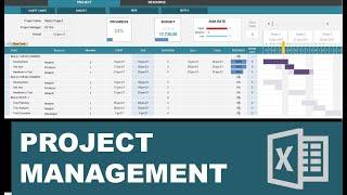 Project Management Template in Excel