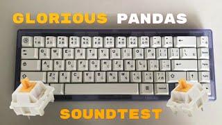 Glorious panda switch | CIY GAS-67 | Soundtest | #keyboard #keyboardtyping