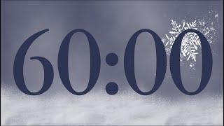 60 Minute Calm Snow Timer (Bass Alarm at End)