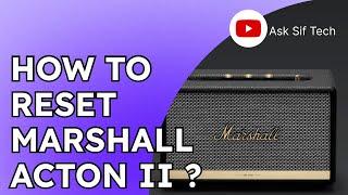 How to reset Marshall Acton II ? | Reset your Acton II #marshall #howto ​⁠