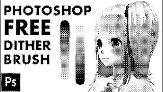 FREE Pixelart Brush | Photoshop Dither Brush | Giveaway