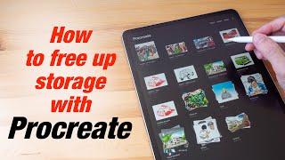 How to free up storage in Procreate