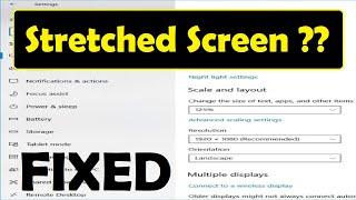 How to Fix a Stretched Screen on Windows 11 [ See Pinned Comment ] Display Resolution Not Correct