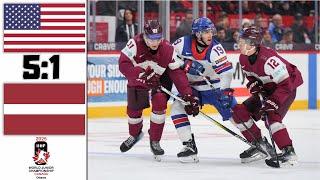 USA VS LATVIA HIGHLIGHTS 2025 IIHF WORLD JUNIOR CHAMPIONSHIP