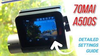 70MAI A500S 2.5K Dashcam | Detailed Settings Guide | TravelTECH