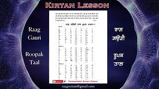 Kirtan Lesson | learn kirtan | Raag Gauri | Sach Vaapar kro | #kirtan #learnkirtan