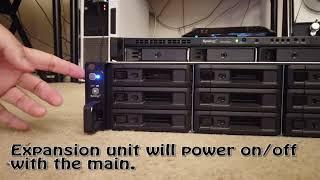 Synology RS1619XS+ Rackstation NAS and RX1217 Expansion DSM demo and Noise