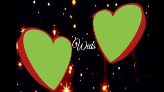 Wedding green screen effects HD Video ।। Beautiful love frame vfx designer wedding green background