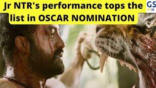 Jr NTR's performance in RRR tops the list in OSCAR NOMINATION