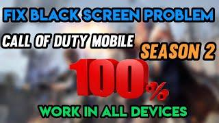 How to Fix Black Screen in Call of Duty Mobile | Fix Black Screen problem in Cod Mobile 100% Working