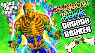 GTA 5: Breaking EVERY BONE As RAINBOW HULK In GTA V ! ( GTA 5 mods )