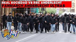 FANMARCH Anderlecht fans in San Sebastian | Real Sociedad vs Anderlecht | 03-10-2024