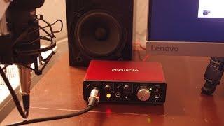 Basic unboxing, driver install and testing the Focusrite Solo (using FL Studio)