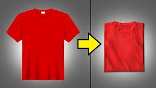 How To Fold A Shirt In 2 Seconds *Life Changing*