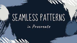 Create a seamless repeat pattern in Procreate