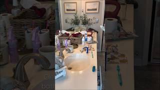 Clean my messy bathroom with me! Realistic cleaning motivation  #cleaningmotivation #cleanwithme