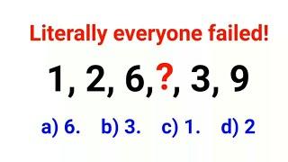 1, 2, 6, ?, 3, 9 Answer is not 1. Many failed this Ukraine IQ Test! Can you? #ukraine