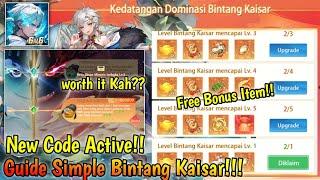 New Code Active!! | Guide Simple Bintang Kaisar Worth It Kah?? - Mythic Samkok (Android)