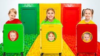 Vania Mania Kids build a Three Color House