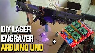 DIY Laser engraver CNC machine from printer + scanner + Arduino Uno + CNC Shield with LaserGRBL v3.0