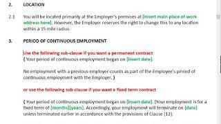 Buy UK Employment Contract By The Careercafe.co.uk